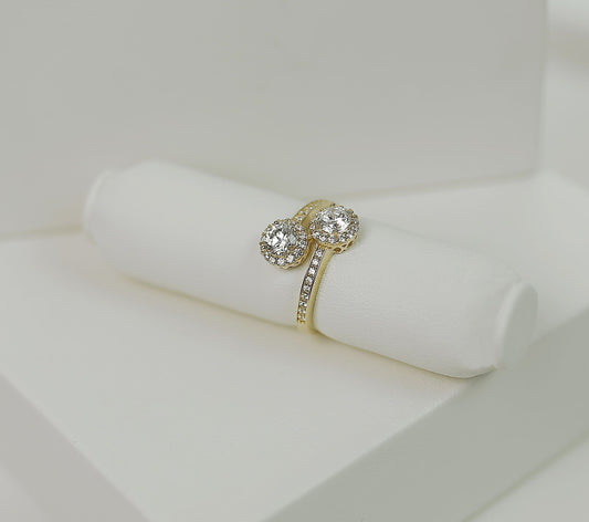 18kt Gold Round Diamond Ring